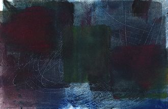 B.Ng Dark Blocks monoprint